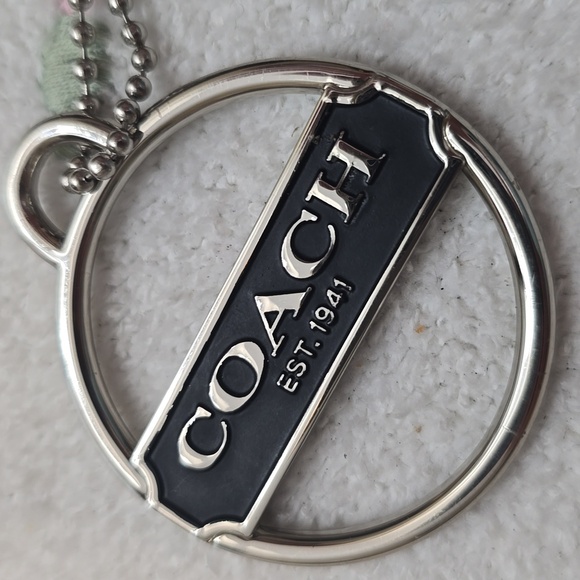 NWOT Coach Metal Purse Charm & Hang Tag - Picture 4 of 4